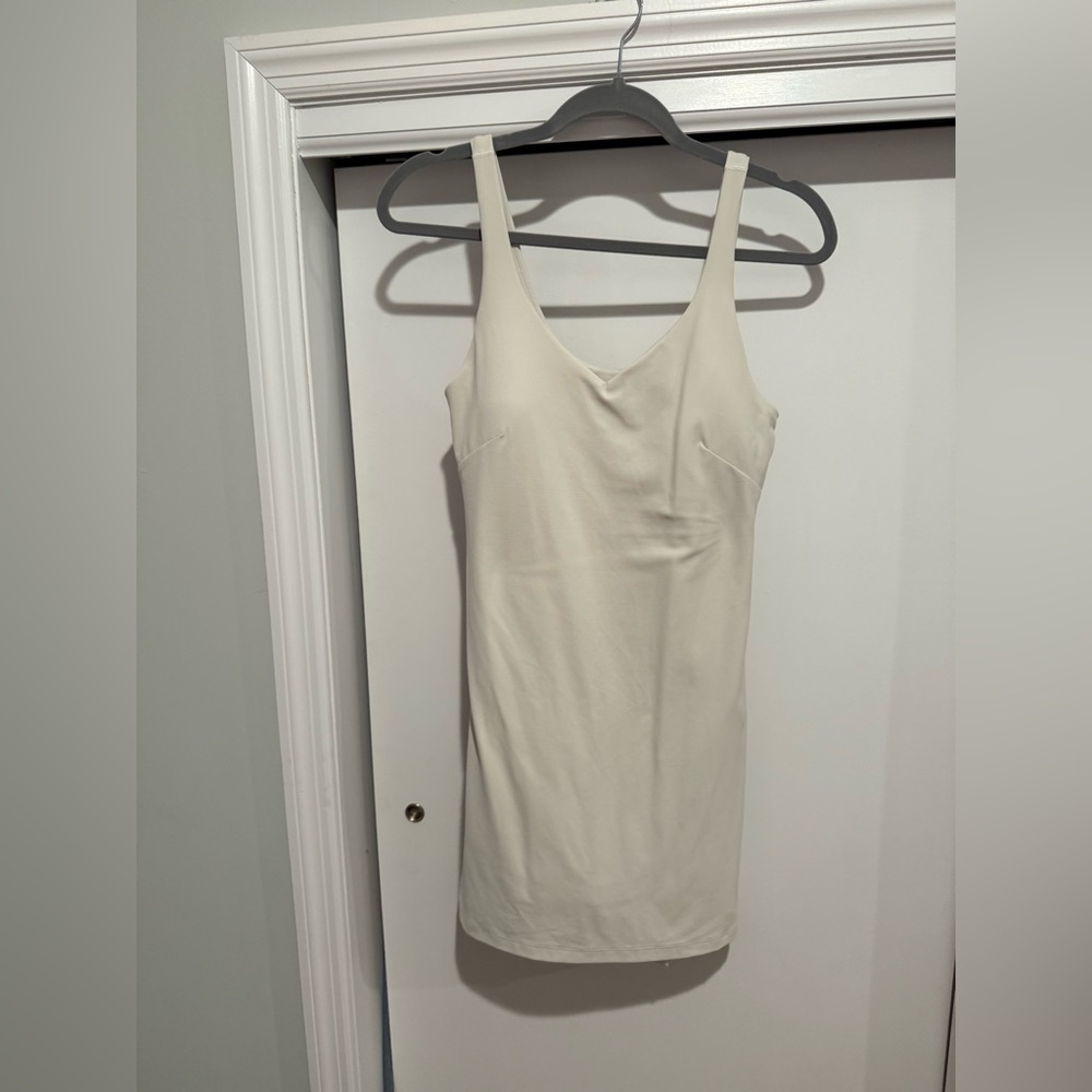 Lululemon Align Dress Size 10 Light Ivory Cream Athletic Dress Nulu EUC